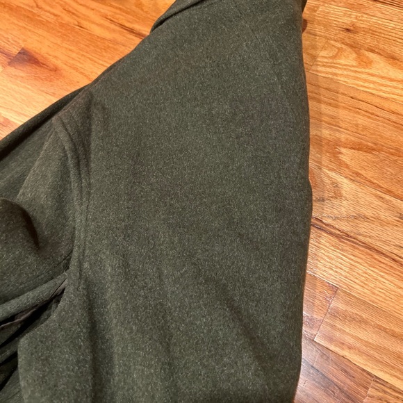 VTG 44 R Steinbock Tyroler Loden Olive Green Wool Blend Over Coat Made Austria. - Picture 9 of 9